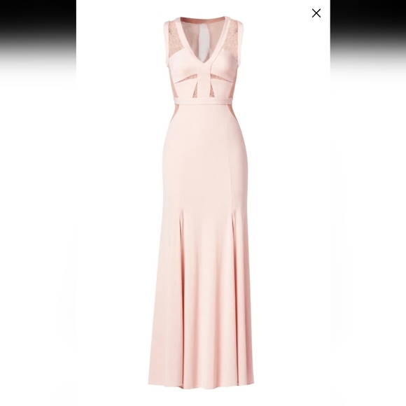 BCBGMAXAZRIA Pink Cristy Sleeveless Lace Dress
